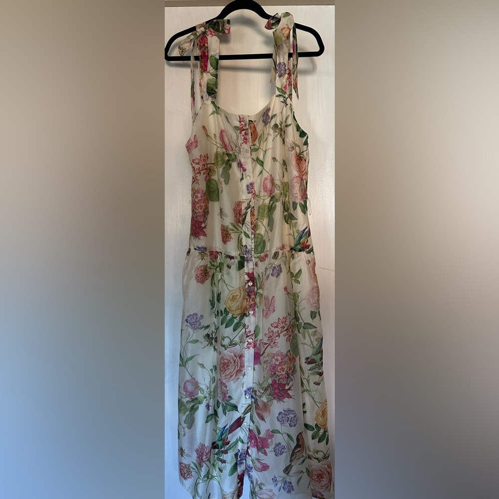 Lucky & Coco Floral Maxi Dress with Belt